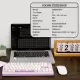 CIDOO ABM067 Nebula Programlanabilir Esports RGB Mekanik 3 Mode Kablosuz Klavye KİTİ (MOR)
