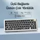 CIDOO ABM067 Nebula Programlanabilir Esports RGB Mekanik 3 Mode Kablosuz Klavye KİTİ (MAVİ)
