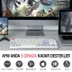 CIDOO ABM084 Esports RGB Mekanik 3 Mode Kablosuz Klavye (BEYAZ GRİ)