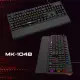 Node Game Nova ND-MK-104BR Oyuncu Gamer Gerçek Mekanik Rainbow Işıklı Klavye Türkçe Q Siyah(Red Switch)