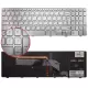 Dell Inspiron 15-7537, 15-7737 Klavye Işıklı (Gümüş TR)