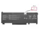 MSI Katana GF76 11UG-254XTR Batarya - Pil