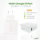 Pars Power 65W USB - TypeC Hızlı Pd - Gan Adaptör Şarj Aleti-Cihazı