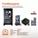 Gameagle Tornado 5 Argb Fanlı Oyuncu Pc Kasası 750W 80+ Plus Bronz Powerlı Sıvı Soğutmalı (Siyah)