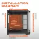 Gameagle Edge 7 Argb Fanlı Gamer Pc Kasası (Siyah)