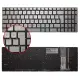 Asus N751JK-T4144H, N751JK-T7130H Notebook Klavye Işıklı (Gümüş TR)