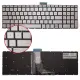 Hp 15-bw020nt, 15-bw021nt, 15-bw022nt Notebook Klavye Işıklı (Gümüş TR)