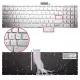 HP ENVY 17-r100nt, 17-n000nt, 17-n100nt Notebook Klavye Işıklı (Gümüş TR)