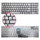Hp Pavilion Gaming 15-EC1000, 15-EC2000 Notebook Klavye (Gümüş TR)