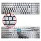 Hp Pavilion Gaming 15-CX0095, 15-CX0096 Notebook Klavye (Gümüş TR)