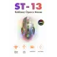 Steep Solid ST-13G Kablosuz - Wireless Şarjlı RGB Gaming Oyuncu Mouse