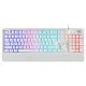 Frost Blade RGB Membran Bilek Destekli Multimedya Tuşlu 26 Anti-Ghosting Oyuncu Klavyesi Beyaz