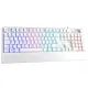 Frost Blade RGB Membran Bilek Destekli Multimedya Tuşlu 26 Anti-Ghosting Oyuncu Klavyesi Beyaz