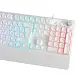 Frost Blade RGB Membran Bilek Destekli Multimedya Tuşlu 26 Anti-Ghosting Oyuncu Klavyesi Beyaz