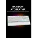 Nova MK104 Rainbow Bilek Destekli Türkçe FullAnti-Ghosting Mekanik Oyuncu Klavyesi Beyaz Blue Switch