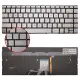 HP Envy x360 13-AR Serisi TPN-W141 Klavye Işıklı (Gümüş TR)