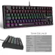 GAMEAGLE FULLFLEX MK-89X1B Rainbow Aydınlatmalı Oyuncu Gamer Gerçek Mekanik Işıklı Klavye Türkçe Q (Blue Switch)