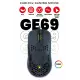 Gameagle GE69B Ultra Hafif Kablolu RGB Oyuncu Gaming Optik Mouse (Siyah)