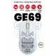 Gameagle GE69W Ultra Hafif Kablolu RGB Oyuncu Gaming Optik Mouse (Beyaz)