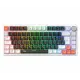 Gameagle Strike Compact V2 Rainbow Kablolu TR Layout Mekanik Oyuncu Klavyesi Blue Switch Siyah