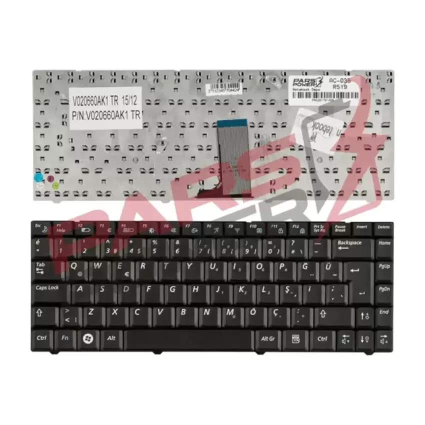 Samsung NP-R519 Notebook Klavye (Siyah TR)