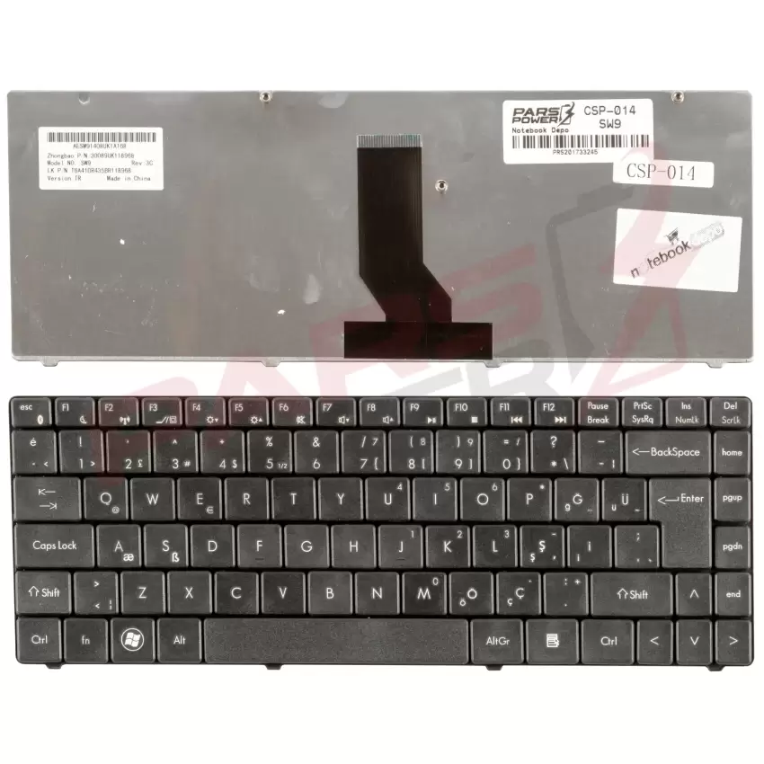 Casper CNW.B940-3K35B Notebook Klavye (Siyah TR)