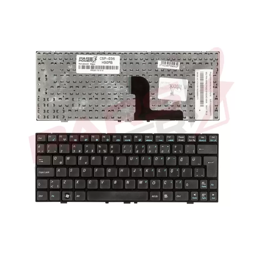 Casper MiniBOOK H90K-X Notebook Klavye (Siyah TR)