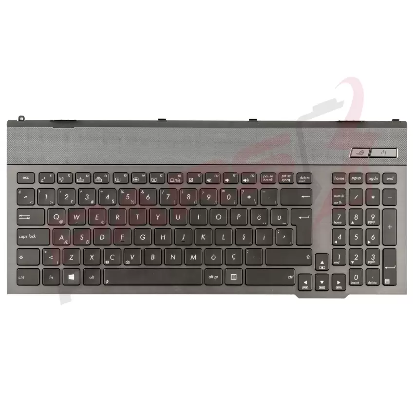 Asus G55VW-S1042V Notebook Klavye (Kasalı Işıklı Siyah TR)