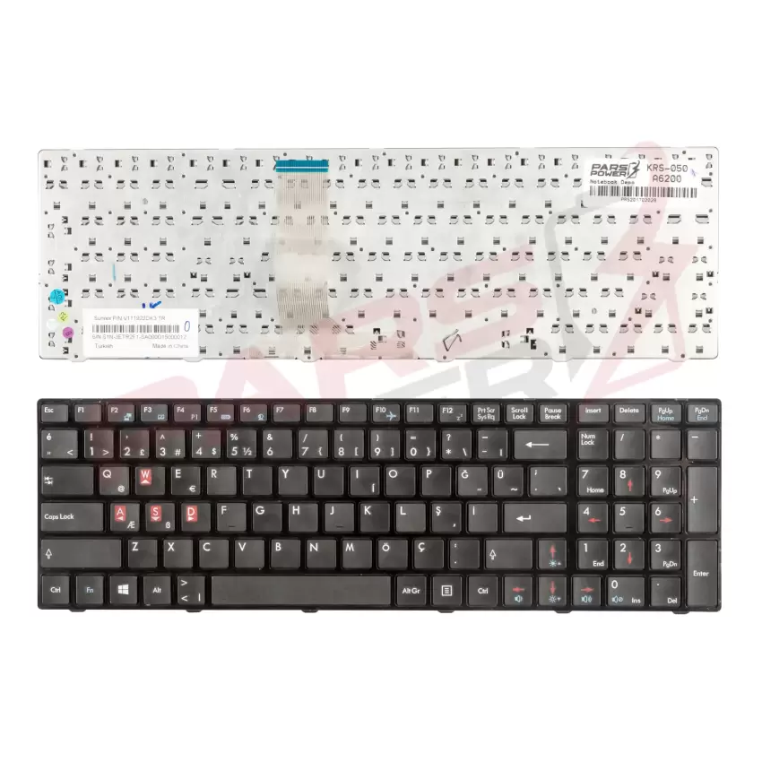 Msi FR700 Notebook Klavye (Siyah TR)
