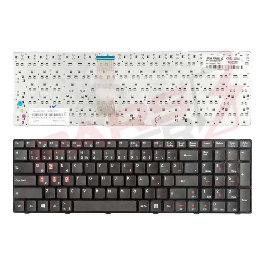 Msi GX660H Notebook Klavye (Siyah TR)