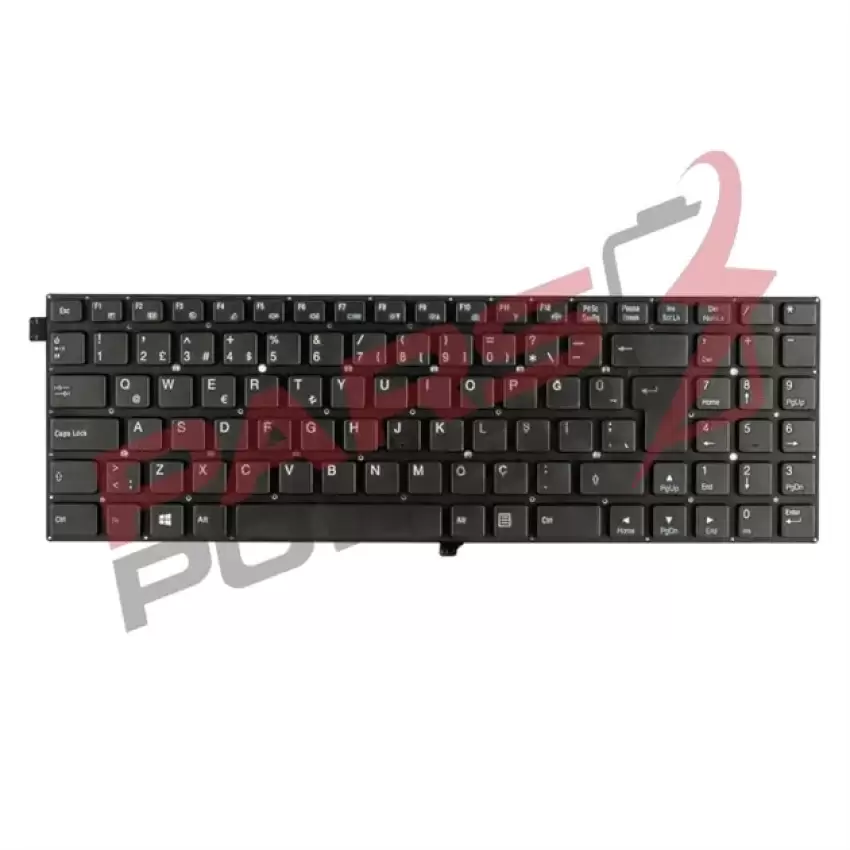 Clevo 6-80-W5500-151-1 Notebook Klavye (Siyah TR)