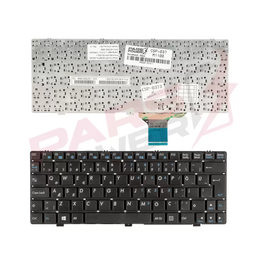 Grundig mp-08j66tq-4304w Notebook Klavye (Siyah TR)