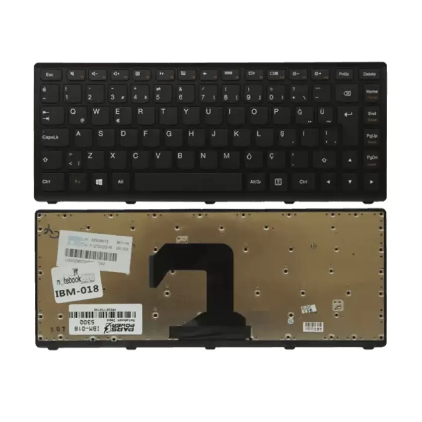 Lenovo ideaPad S410 Uyumlu Notebook Klavye (Siyah TR)