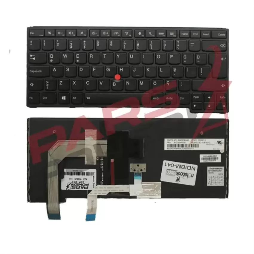 Lenovo SN20F98414 Notebook Klavye Işıklı (Siyah TR)