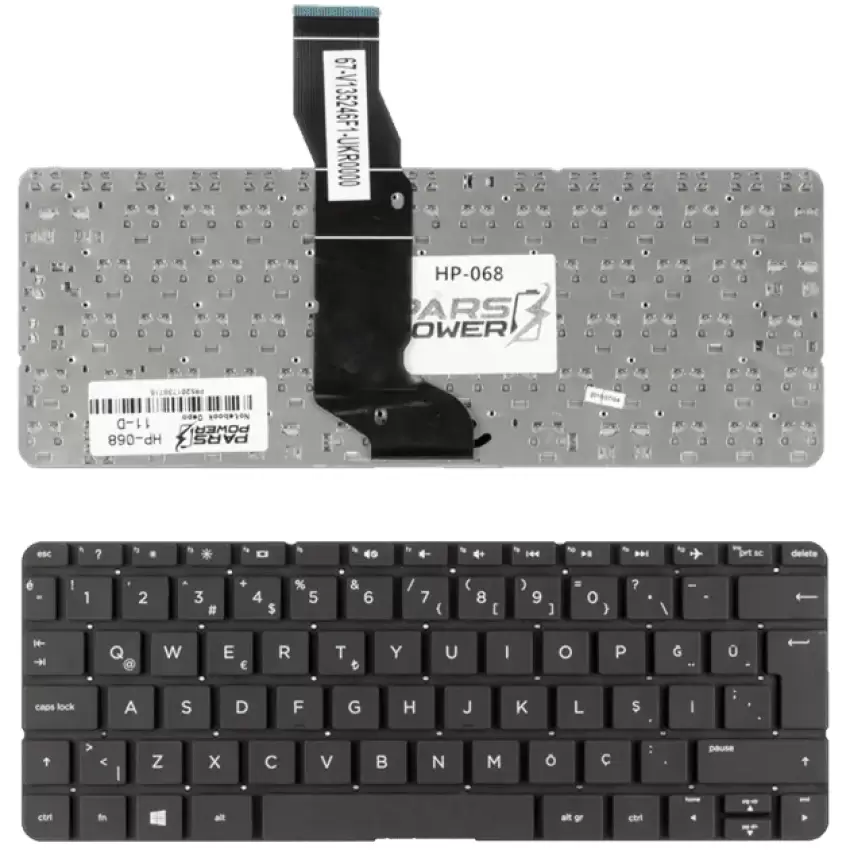 Hp Stream 11-D001NT(K6D29EA) Notebook Klavye (Siyah TR)