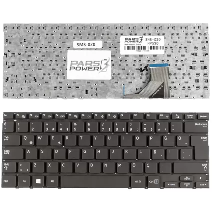 Samsung NP530U3C-A0ETR Notebook Klavye (Siyah TR)