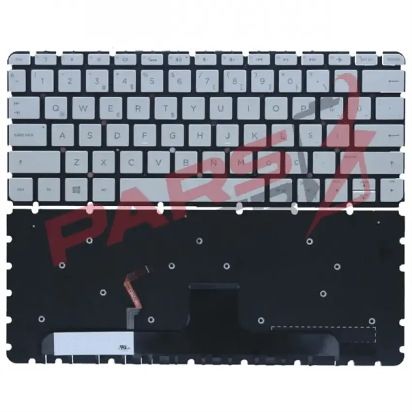 Hp Envy 13-AB003NT(Z3C44EA) Notebook Klavyesi (Işıklı Gümüş TR)