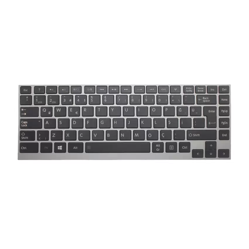 Toshiba Satellite U840 Serisi Notebook Klavye Işıklı (Siyah TR)