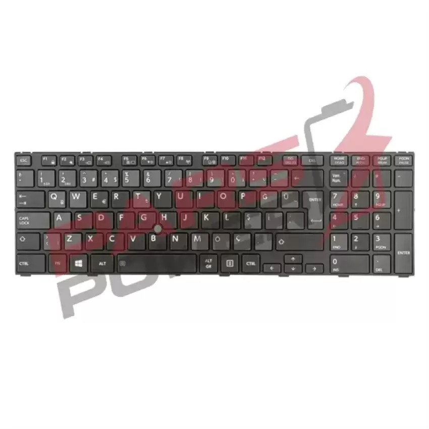 Toshiba Tecra A50-A Serisi Uyumlu Notebook Klavye (Siyah TR)