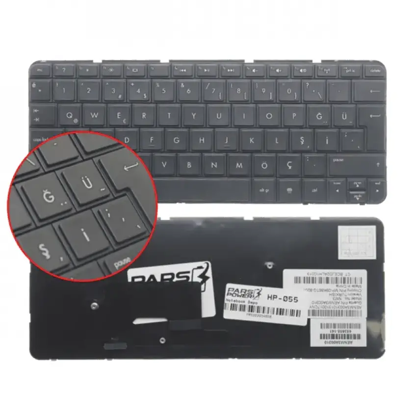 Hp 653855-141 Notebook Klavye (Siyah TR)