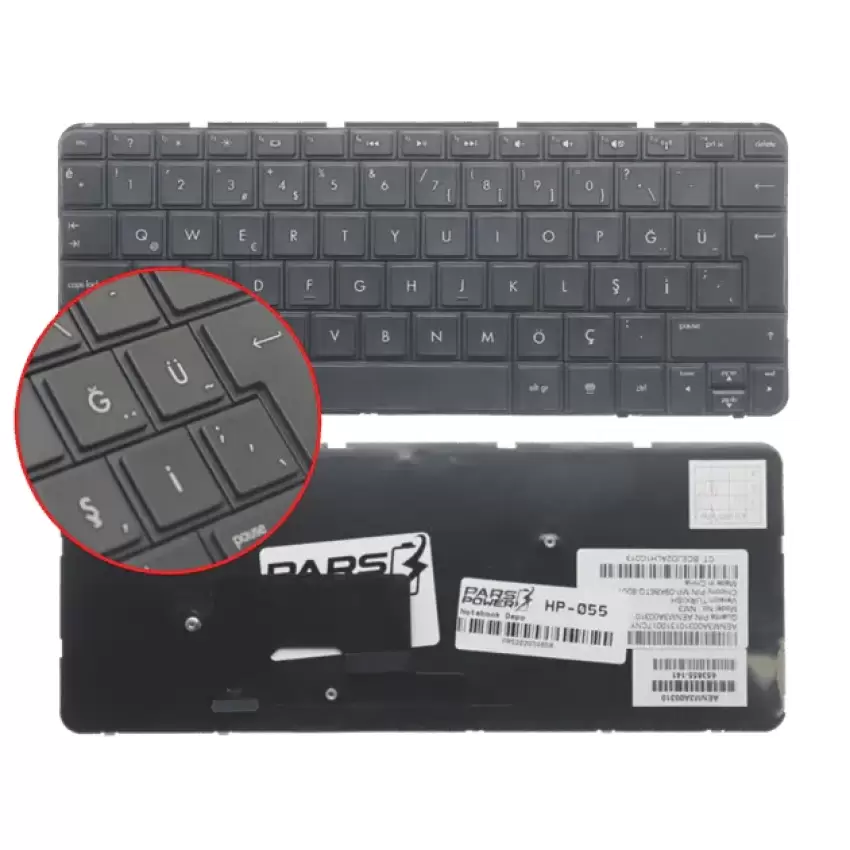 Hp 656757-141 Notebook Klavye (Siyah TR)