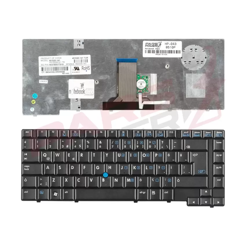 HP 6037B0024501, 9J.N8282.D01 Notebook Klavye (Siyah TR)