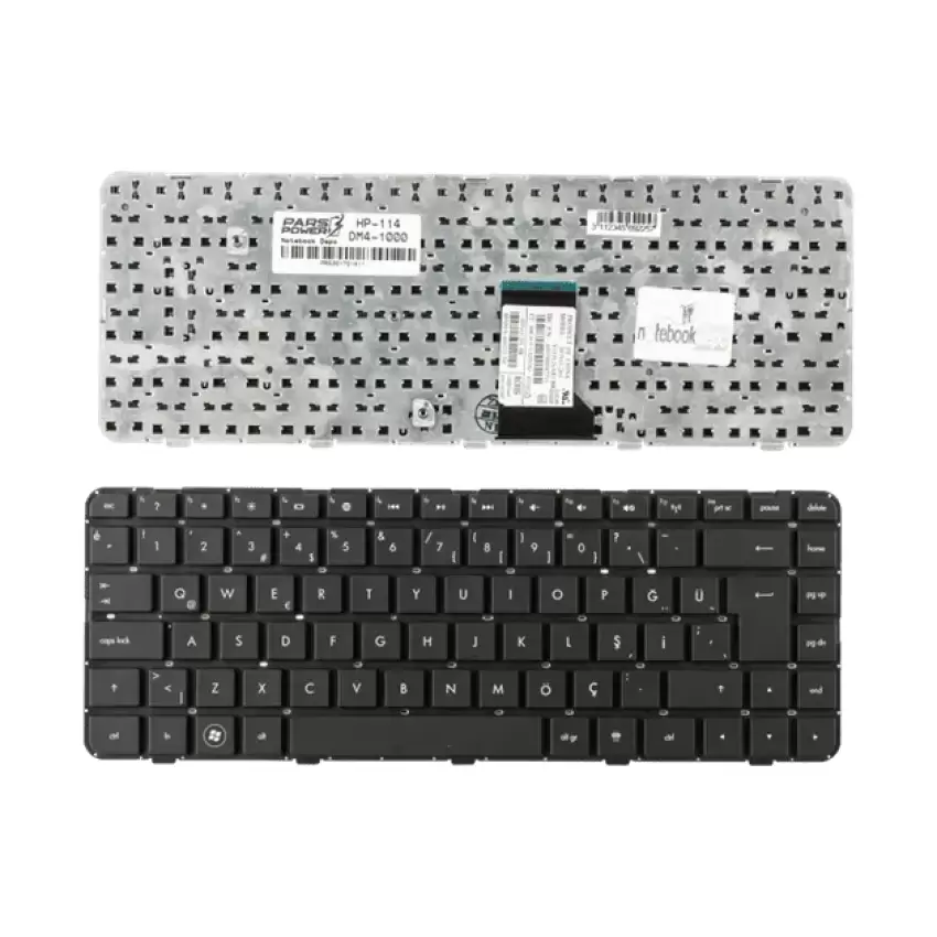 HP 624578-141, 624578-001 Notebook Klavye (Siyah TR)