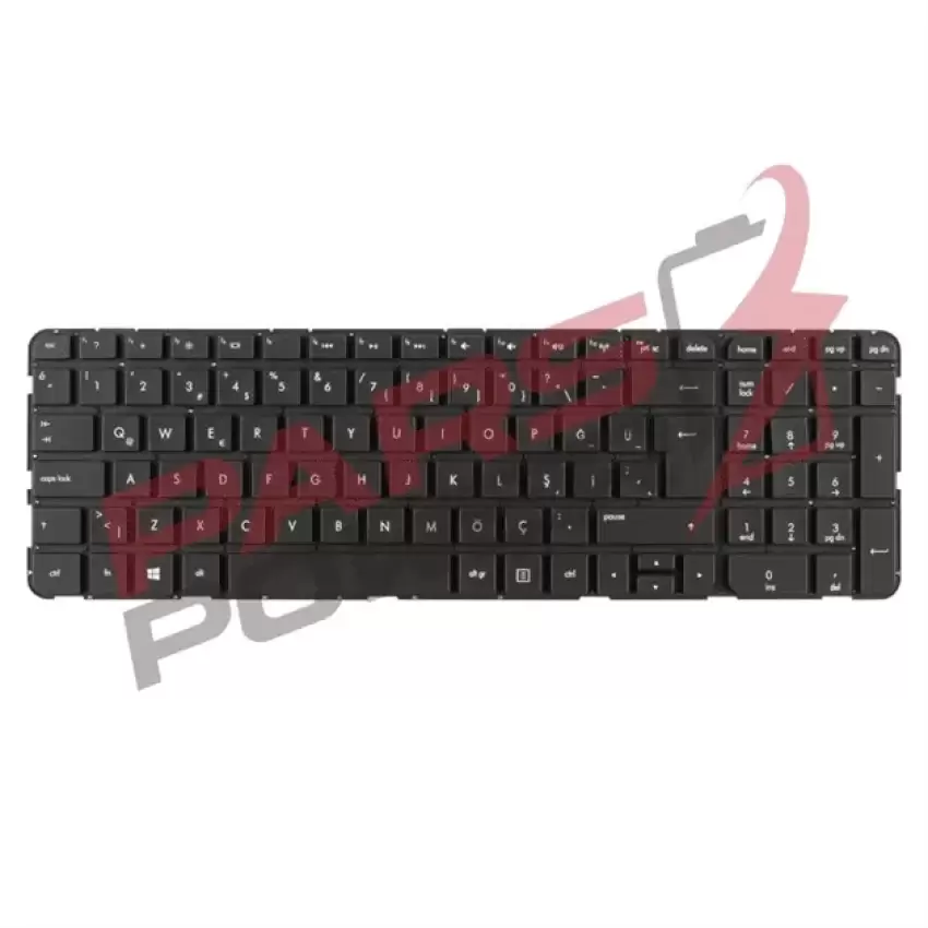 HP 697454-141, 697454-001 Notebook Klavye (Siyah TR)