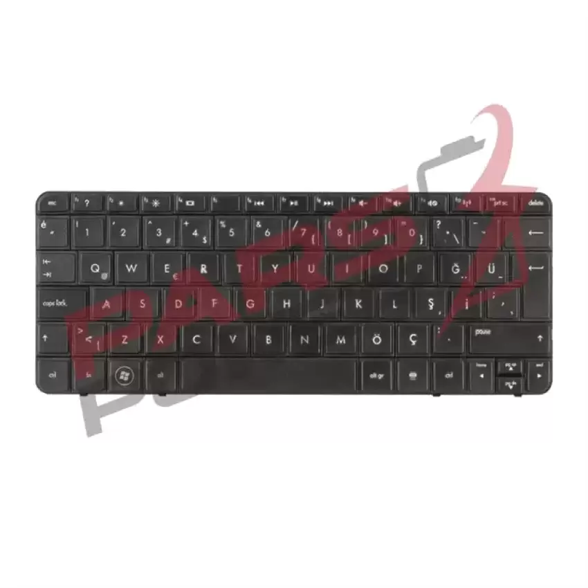 HP Compaq Mini CQ10-400, CQ10-500 Notebook Klavye (Siyah TR)