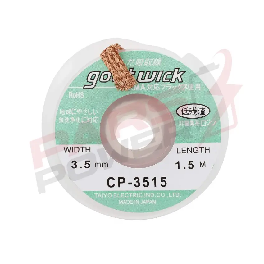 GOOT WİCK CP-3515 3.5MM X 1.5MT. Lehim Çekme Teli
