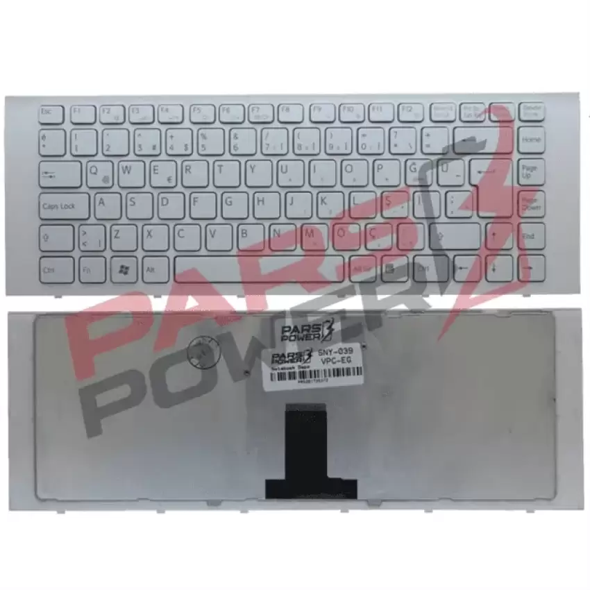 Sony Vaio VPC-EG37YC/B Notebook Klavye (Beyaz TR)