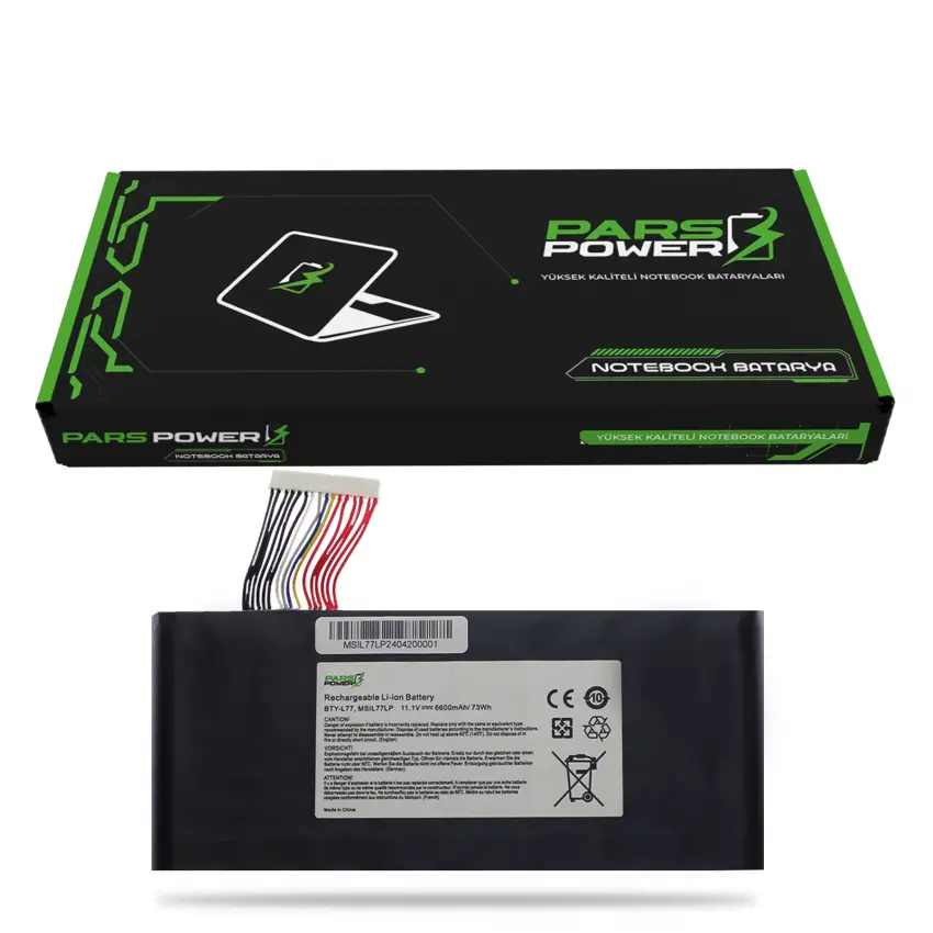 MSI 2QE-209CN, 2QE-32SR21BW Batarya - Pil (Pars Power)