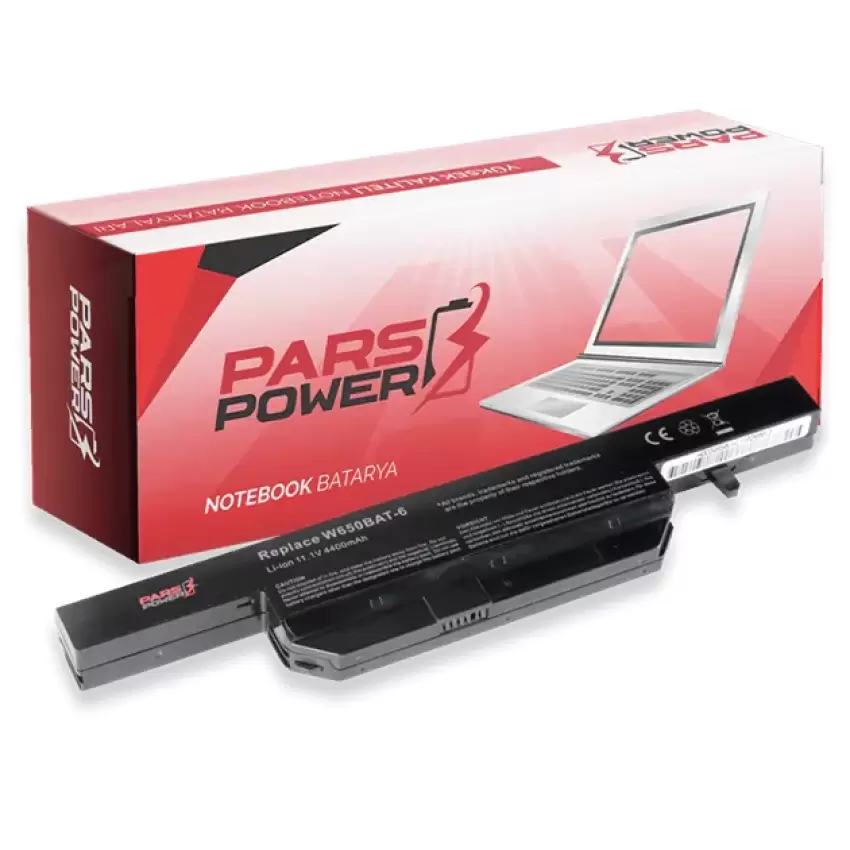 Clevo W655SH Notebook Batarya - Pil (Pars Power)