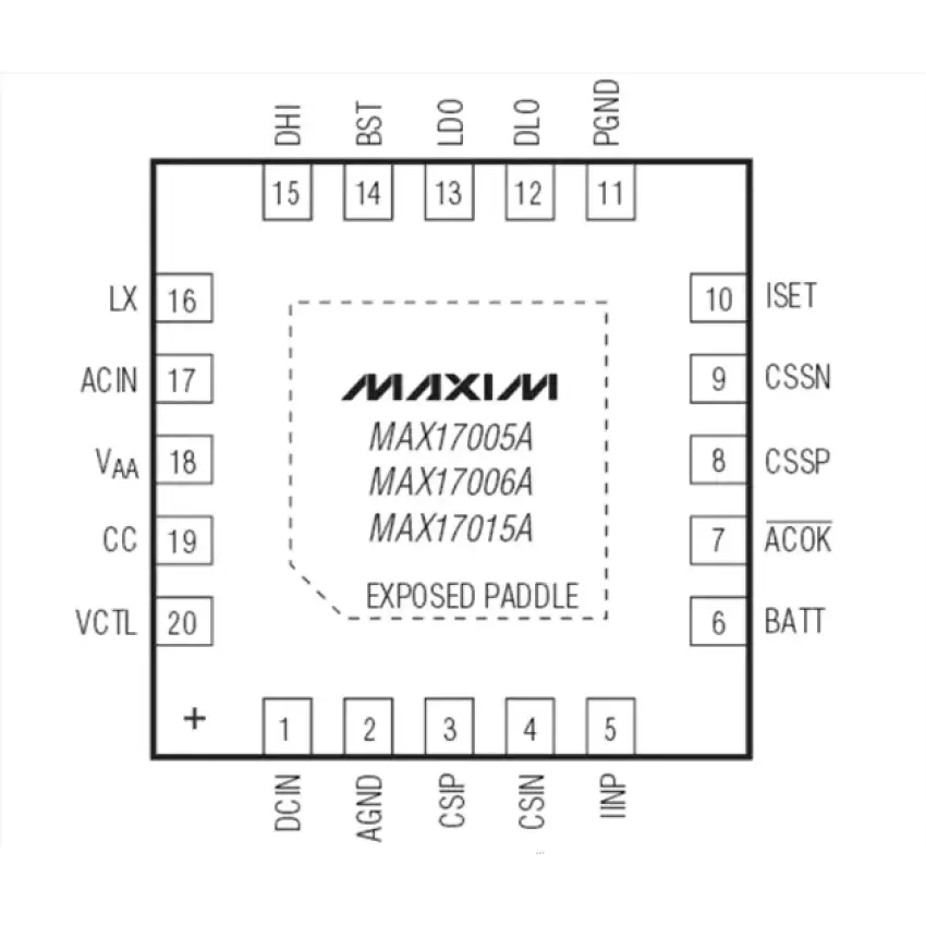 Maxim Max 17015A Notebook Besleme Entegre